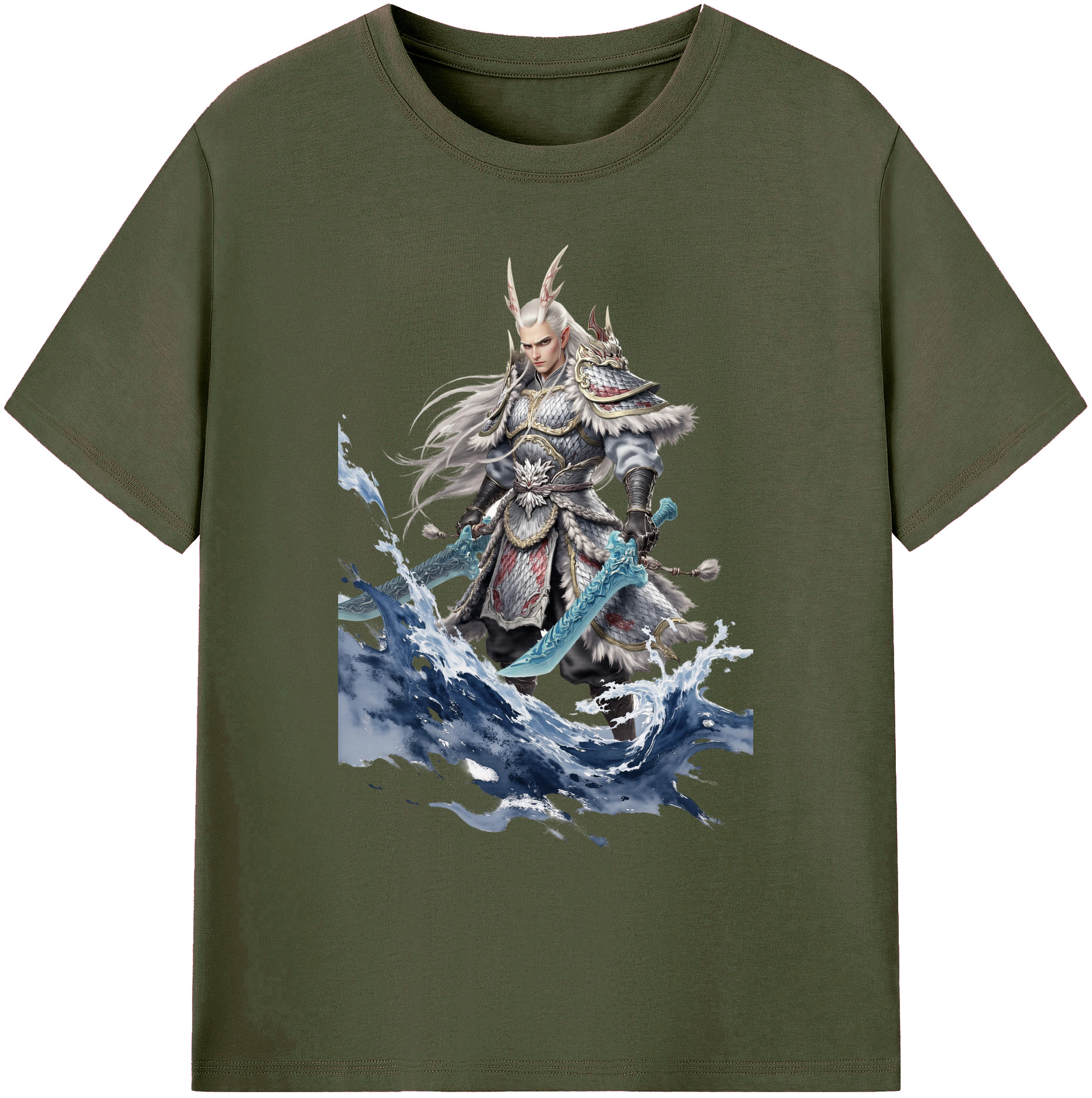 （画像用） Ne Zha 2 ナタ 魔童の大暴れ 綿100％ メンズ半袖Tシャツ｜肌触りやわらか＆通気性
